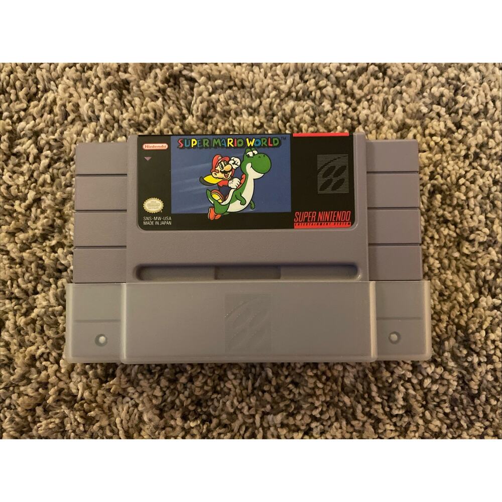 Super Mario World - Original and Authentic SNES Super Nintendo Game Tested Works
